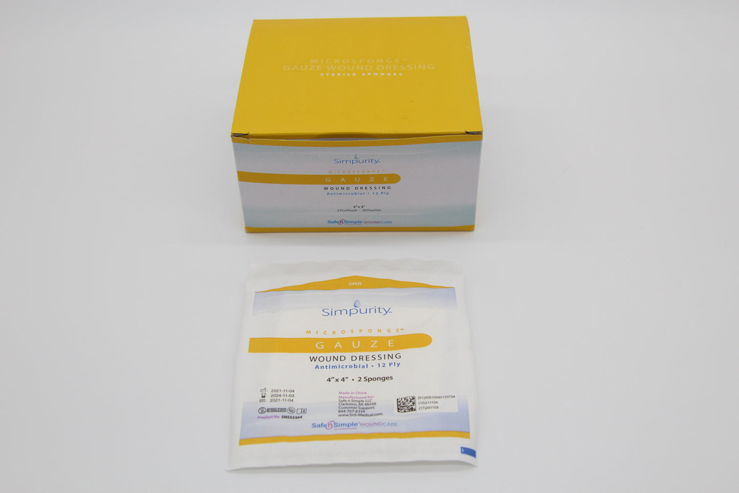 Antimicrobial Gauze |  Wound care products | Advanced Wound Care | SNS medical | Safe n Simple