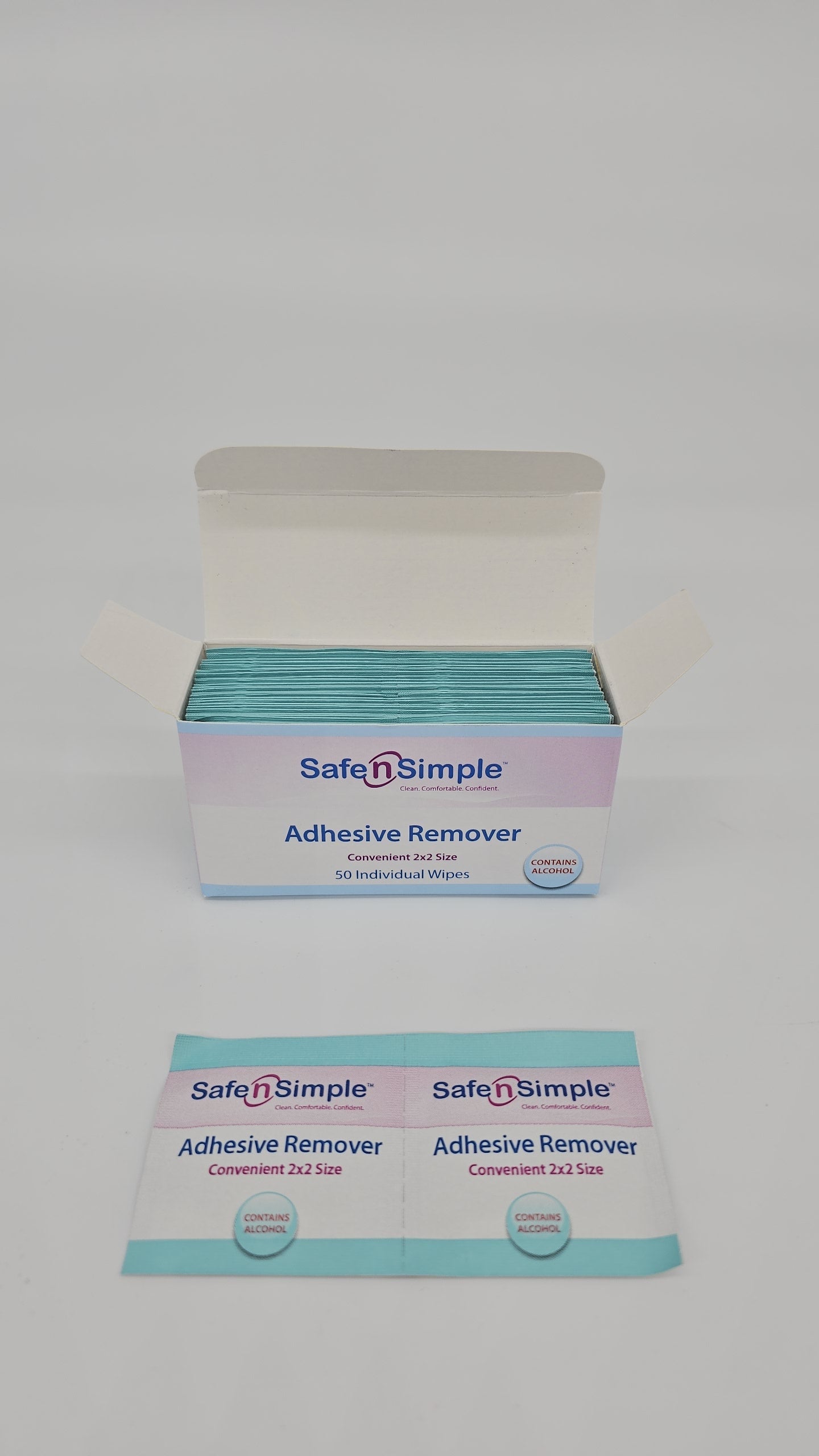 Adhesive Remover Wipes with Alcohol