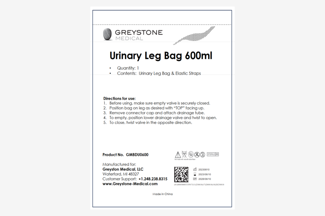 Leg Drainage Bag 600ml | Foley catheter bag | Catheter bag