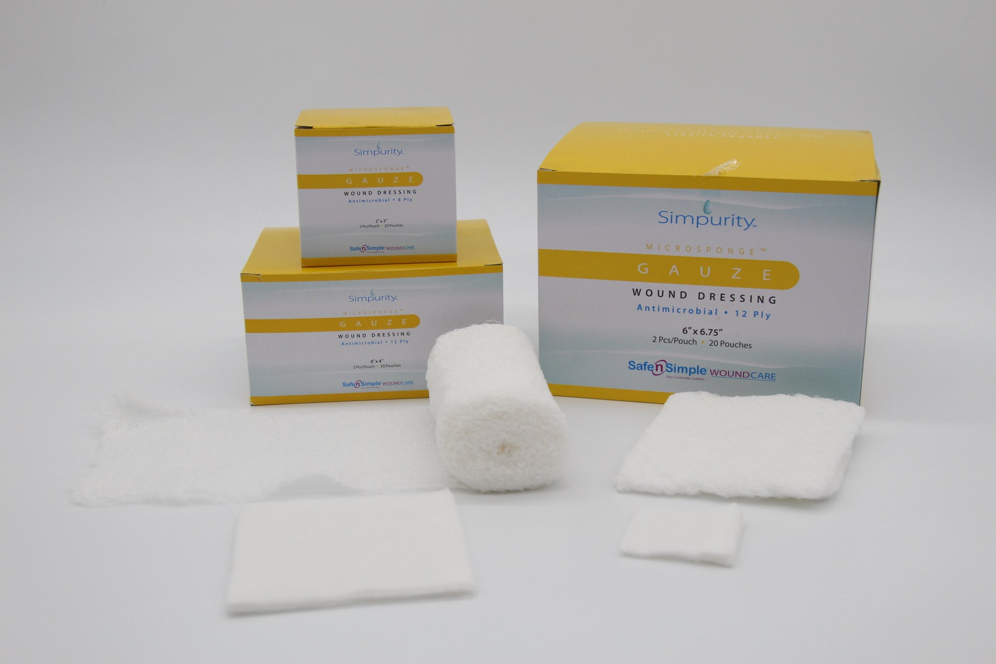 Antimicrobial Gauze |  Wound care products | Advanced Wound Care | SNS medical | Safe n Simple