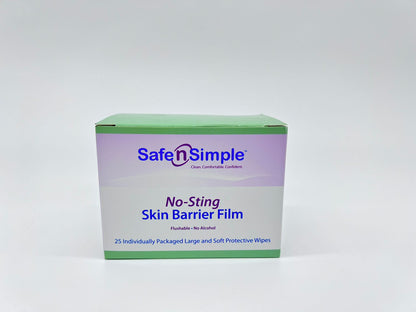 No-Sting Skin Barrier Wipe 5x7 25ct | Skin barrier | Great barrier relief | Wound care dressing