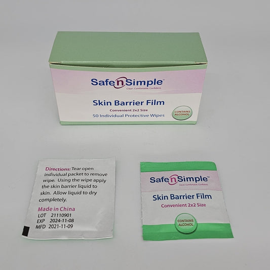 Skin Barrier Sachets with Alcohol 50ct | Skin barrier | Great barrier relief | Medical products