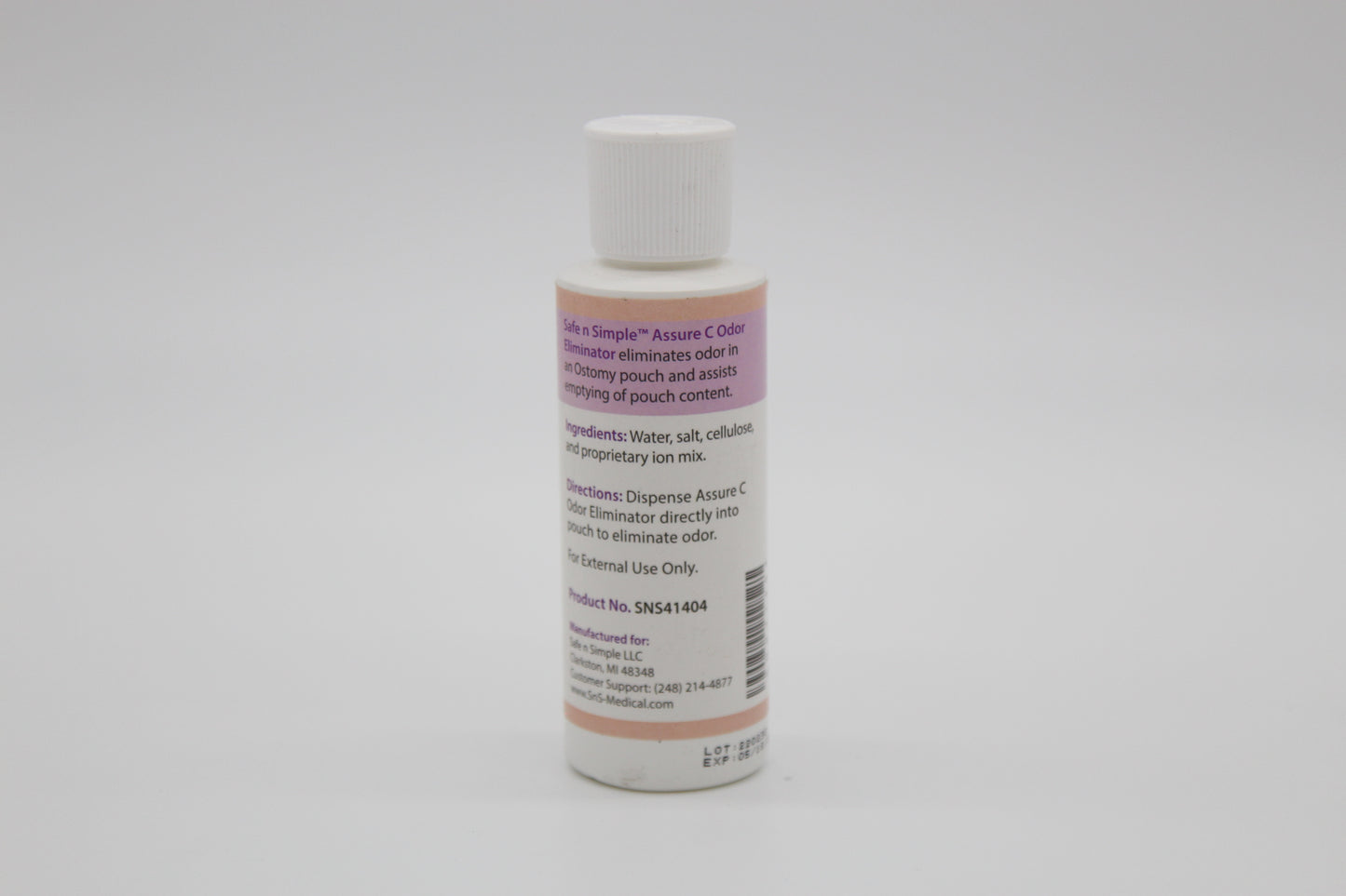 Assure C Odor Eliminator Clear | Medical products | New medical products | Safe n Simple | SNS medical