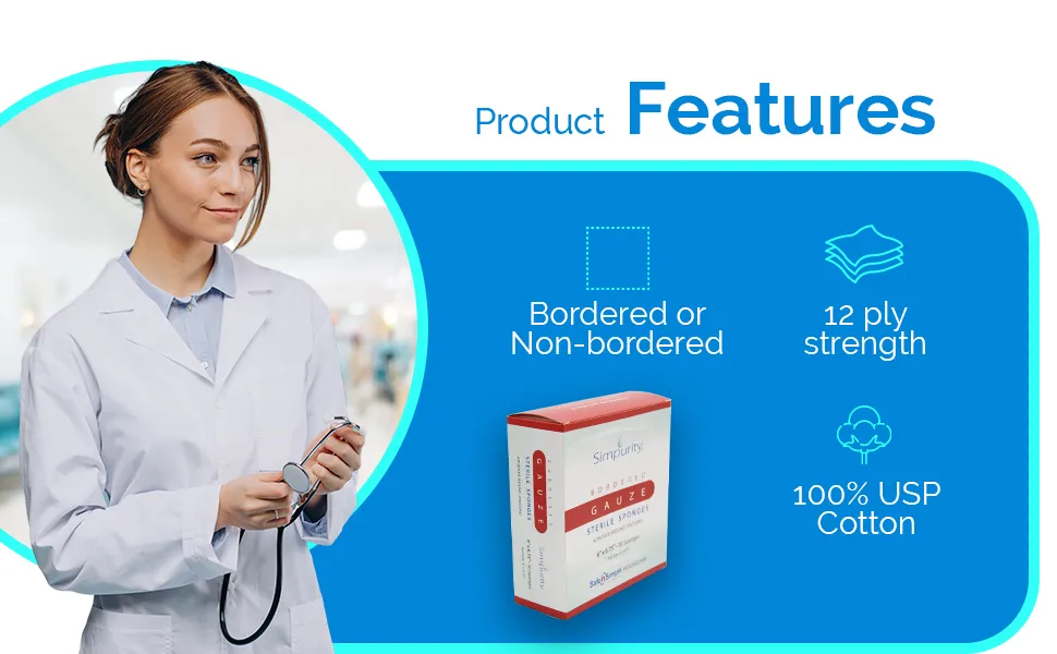 Bordered Gauze Wound Dressing