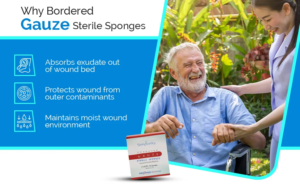 Bordered Gauze Wound Dressing