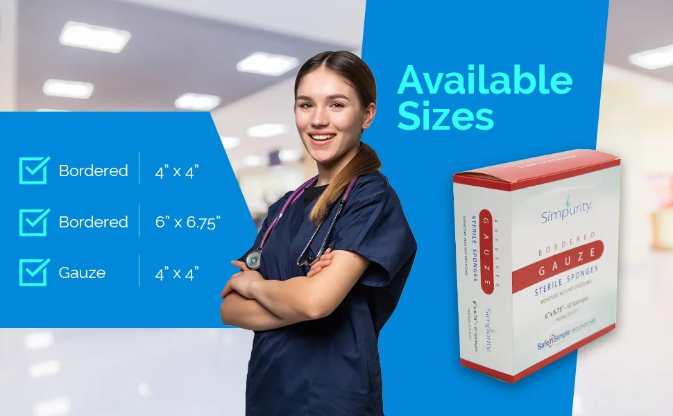 Bordered Gauze Wound Dressing