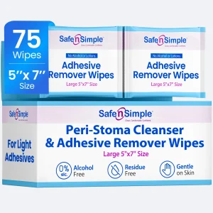 Adhesive Remover - 5" x 7" 75 Wipes