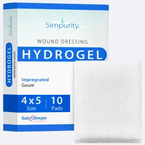 HydroGel Impregnated Gauze 4" x 5" main image jpg