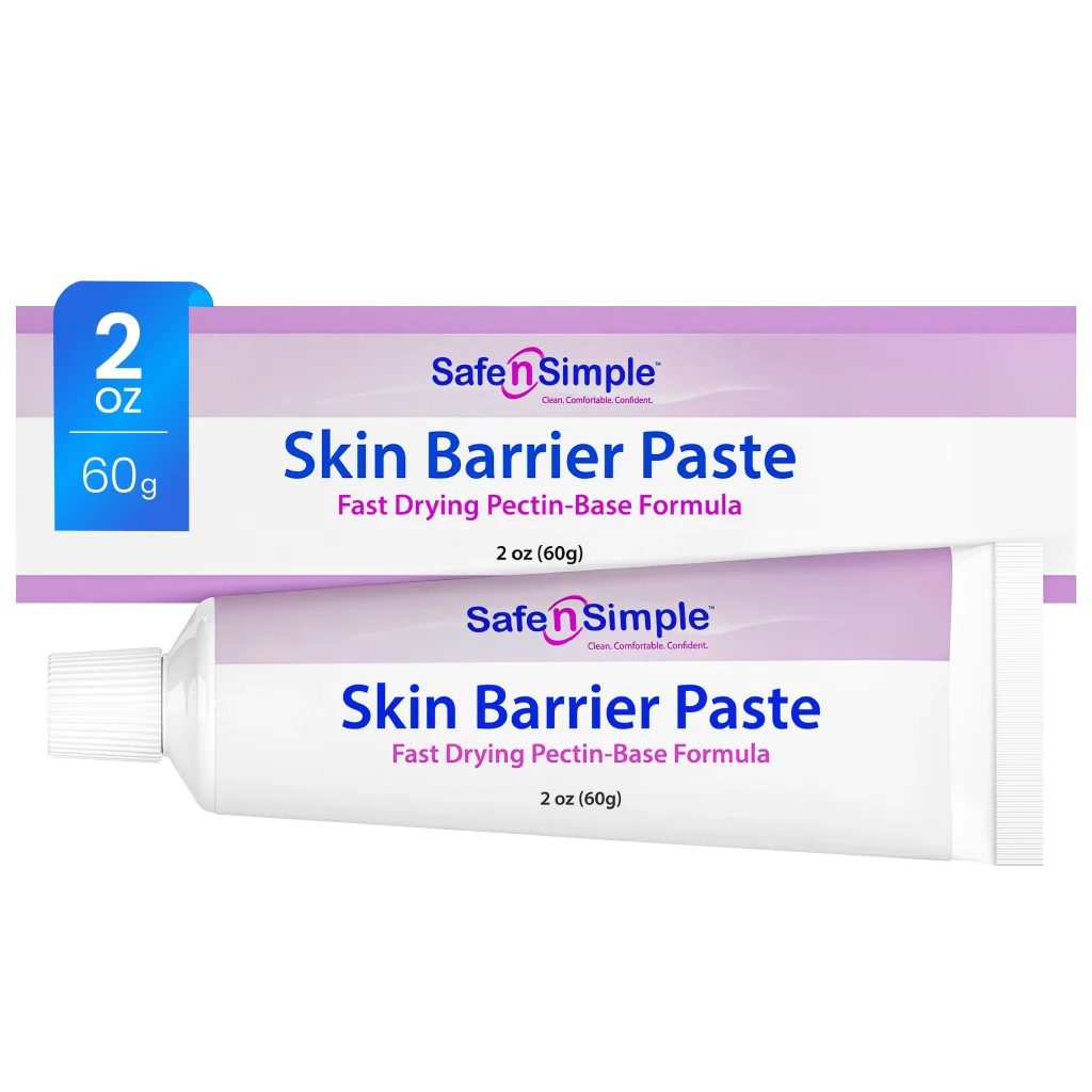 Fast-drying pectin-based ostomy skin barrier paste, 2 oz (60 g) tube