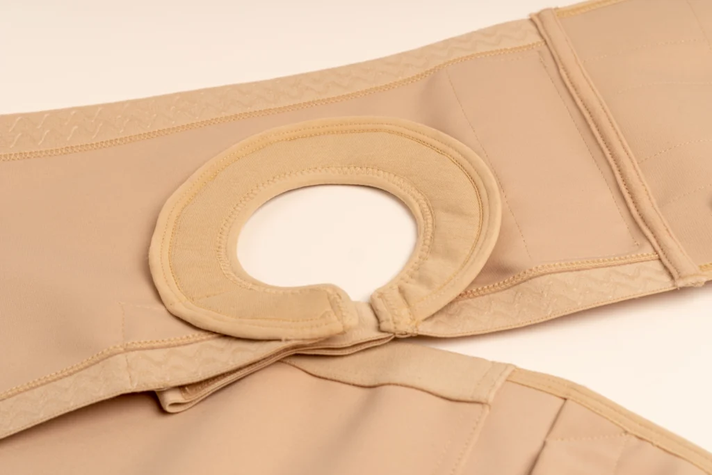 Ostomy hernia support belt worn for parastomal hernia support
