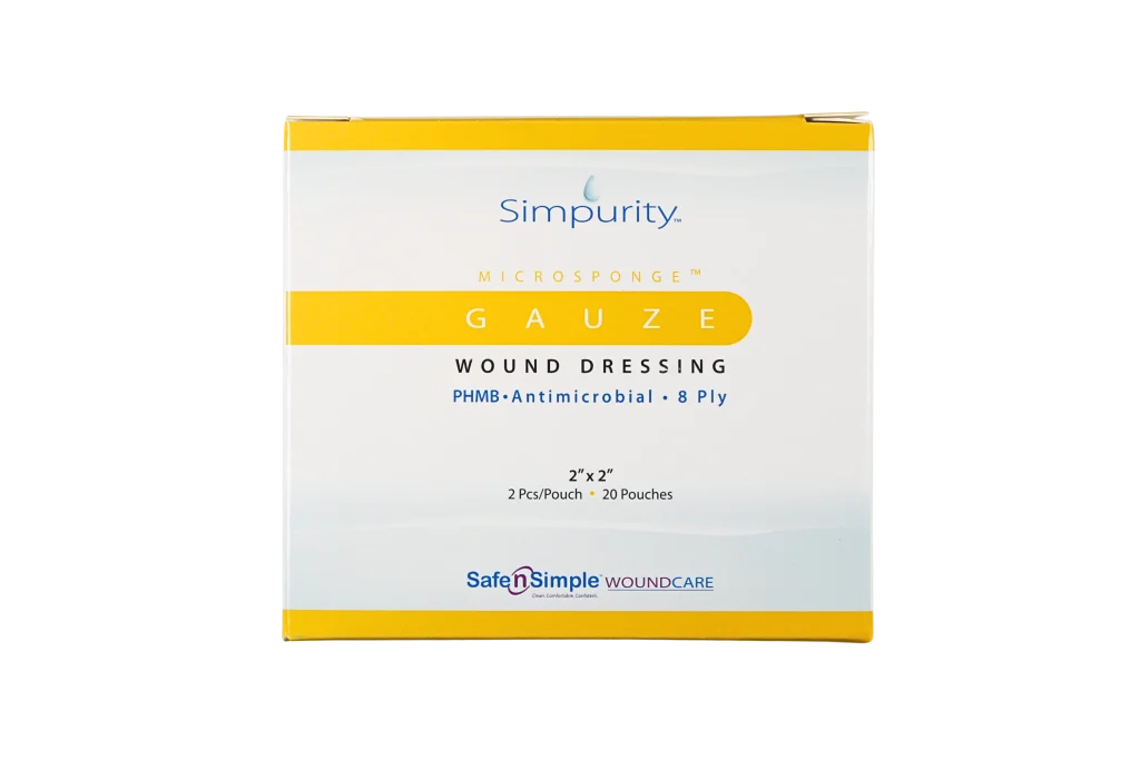 Antimicrobial Gauze 12-ply 2 pcs/pouch - 2x2