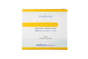 Antimicrobial Gauze 12-ply 2 pcs/pouch - 2x2
