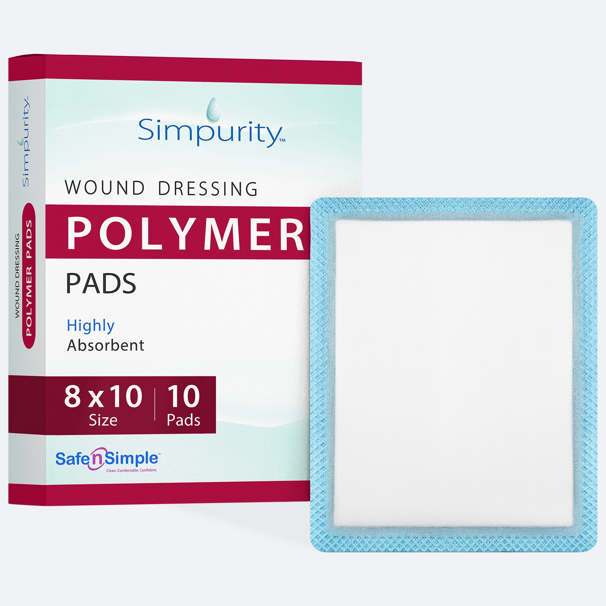 Polymer High Absorbent Pads 8" x 10"