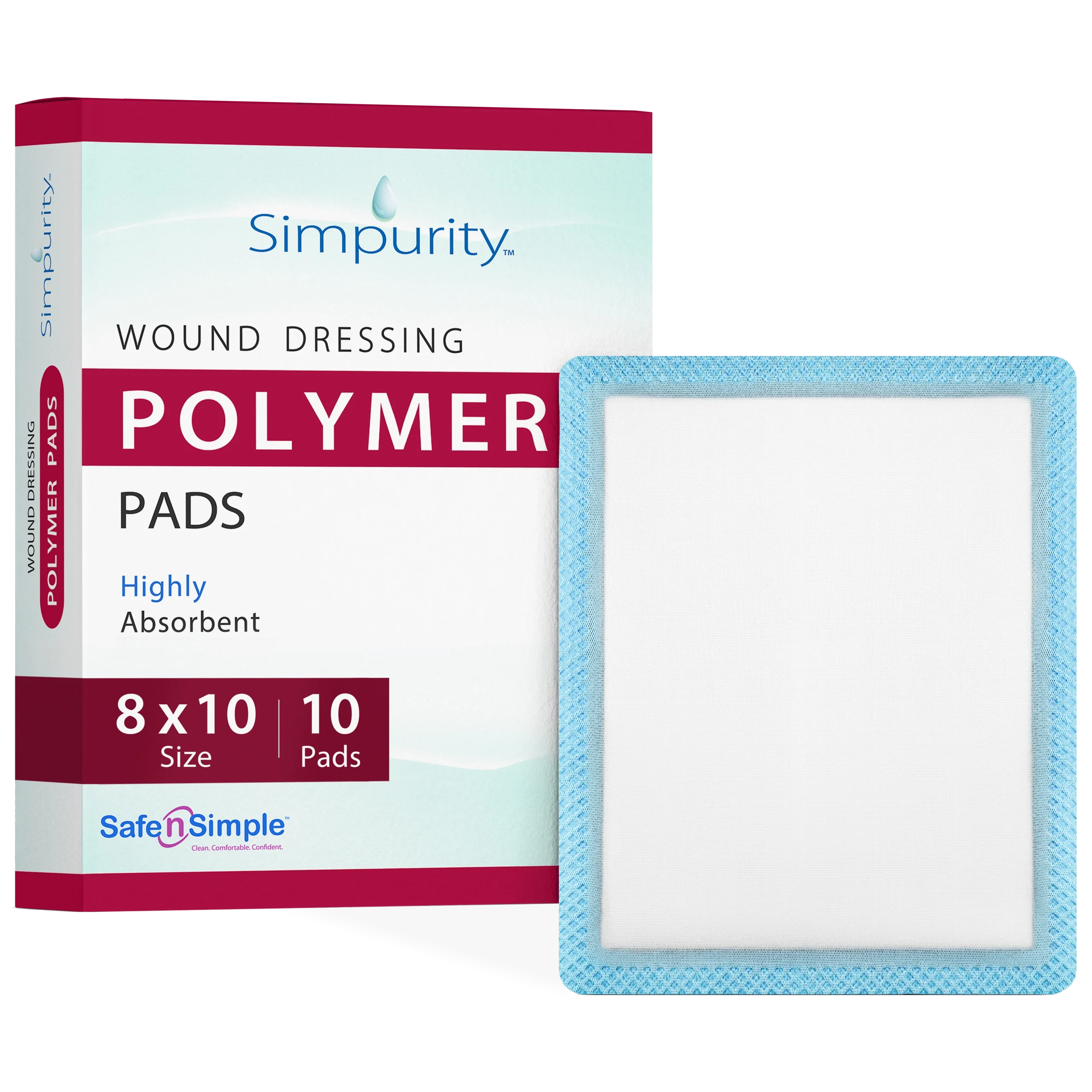 Polymer High Absorbent Pads 8" x 10"
