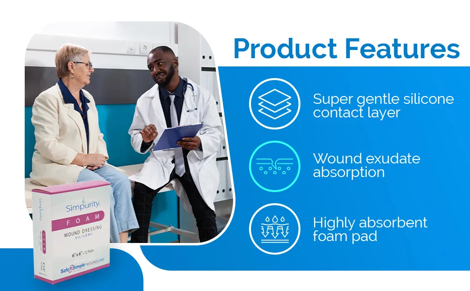 Sillicon Foam Wound Dressing