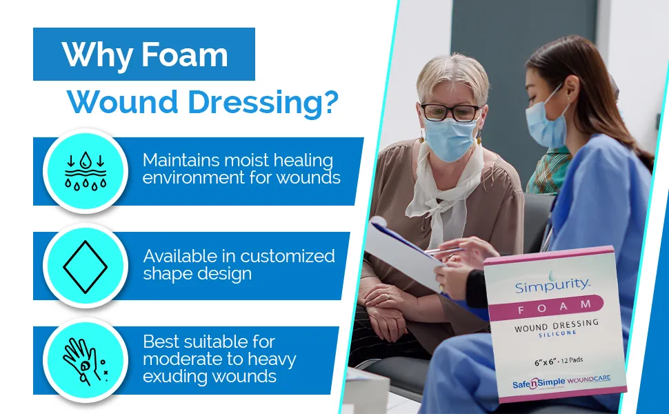 Sillicon Foam Wound Dressing