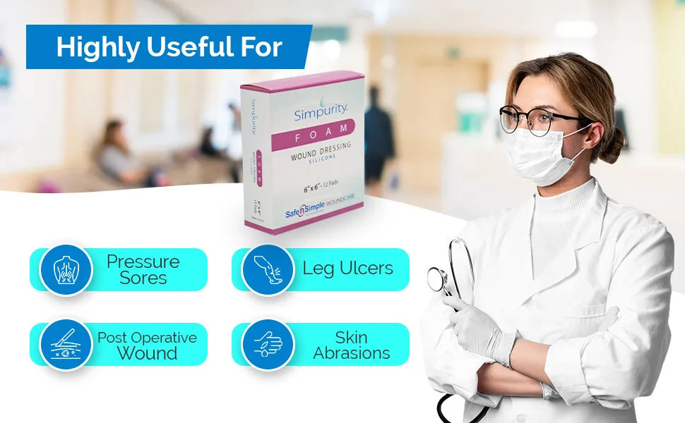 Sillicon Foam Wound Dressing