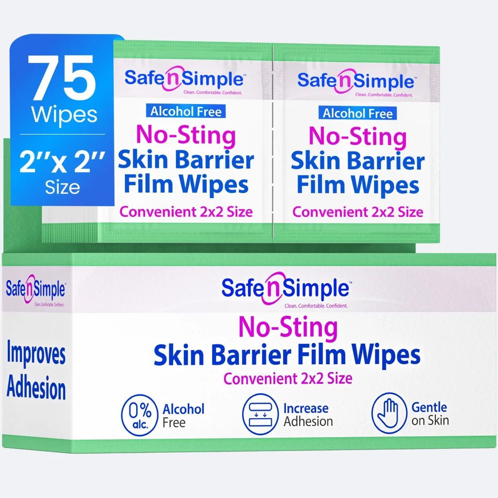 Skin Barrier Film No-Sting - 2" x 2" 75 Wipes