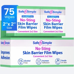 Skin Barrier Film No-Sting - 2" x 2" 75 Wipes