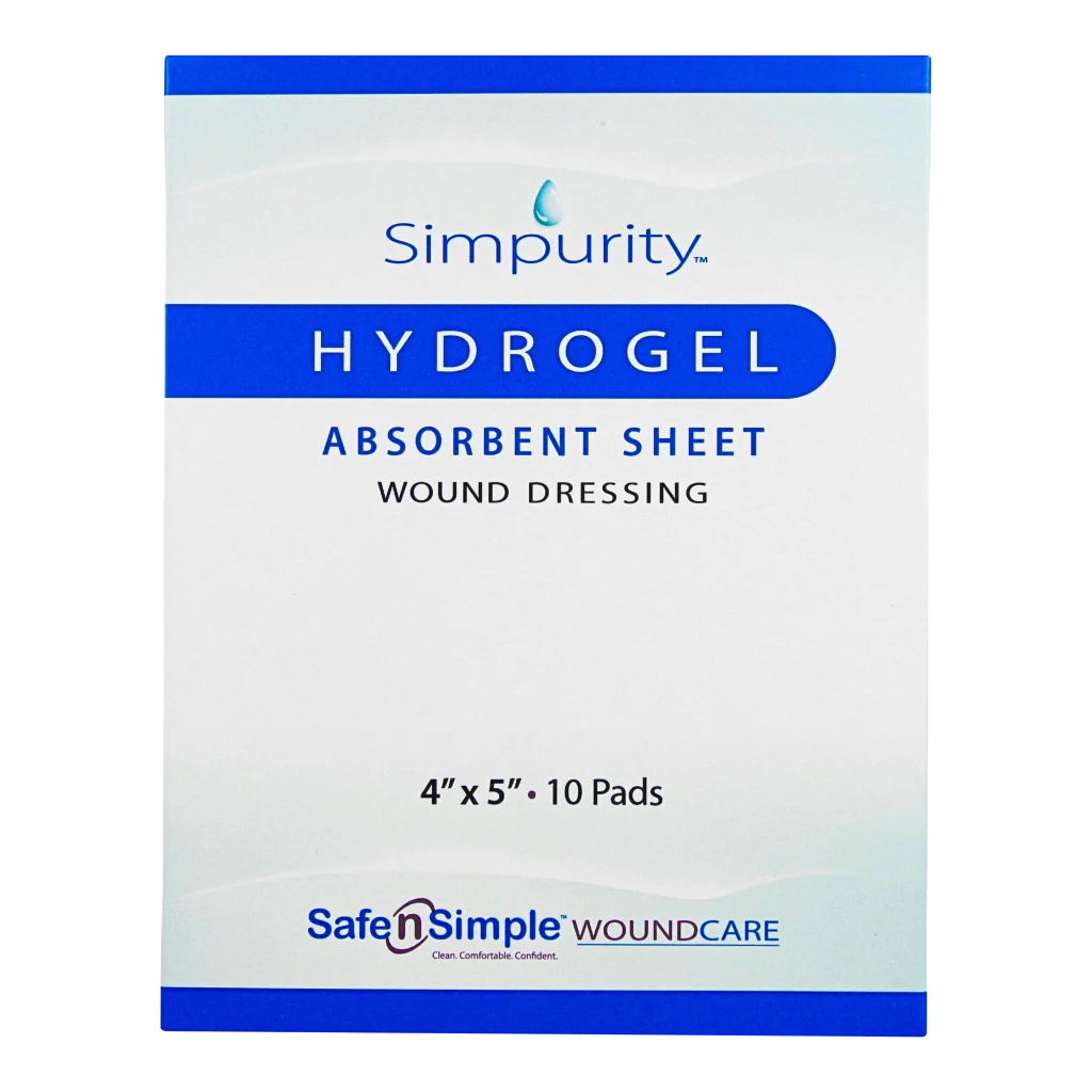 Hydrogel absorbent sheet