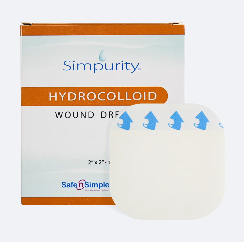 Hydrocolloid Wound Dressing 2" x 2" jpg main image