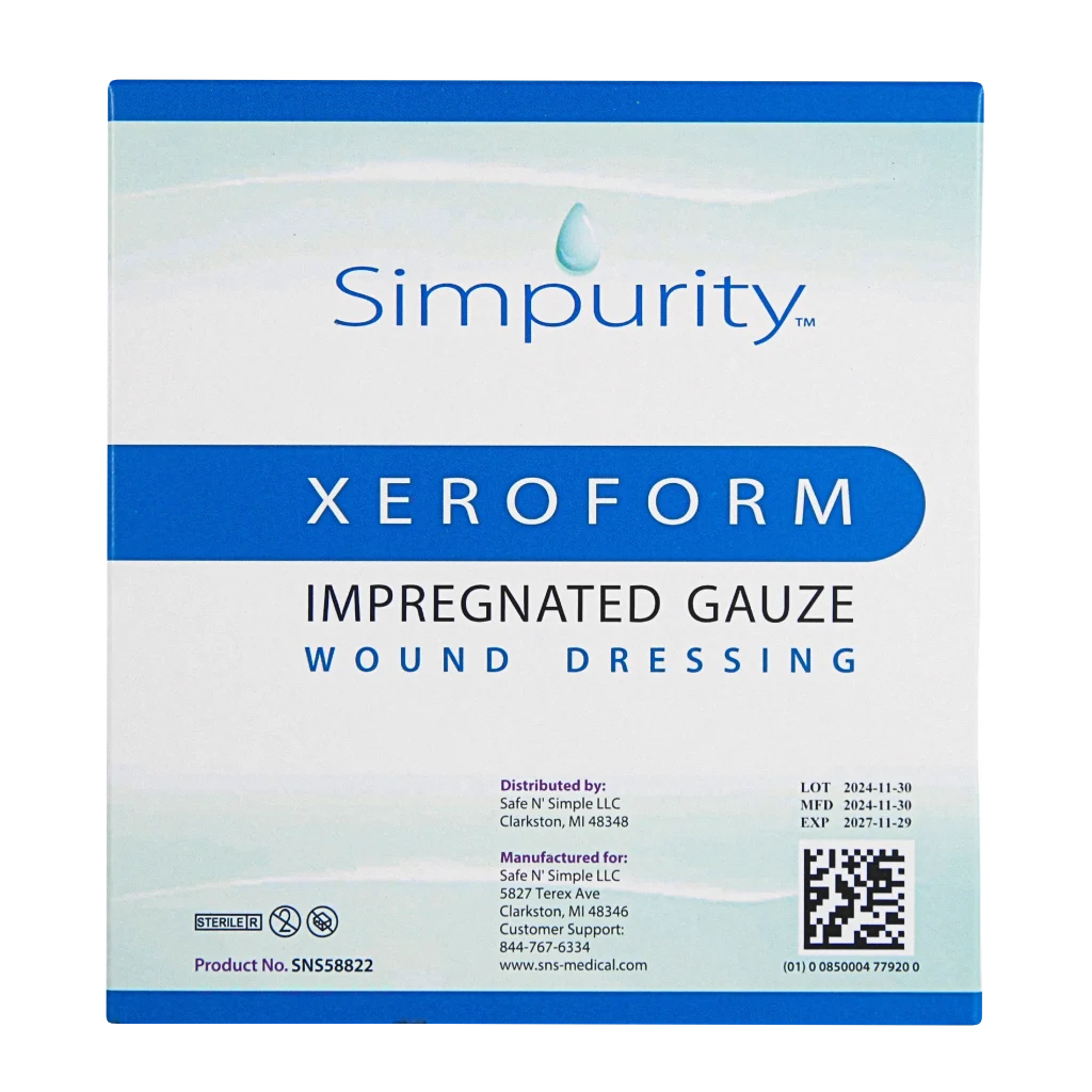 Xeroform Impregnated Gauze