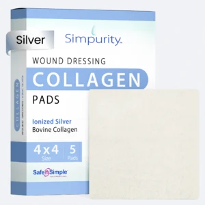 Silver Collagen Dressings - 4" x 4"