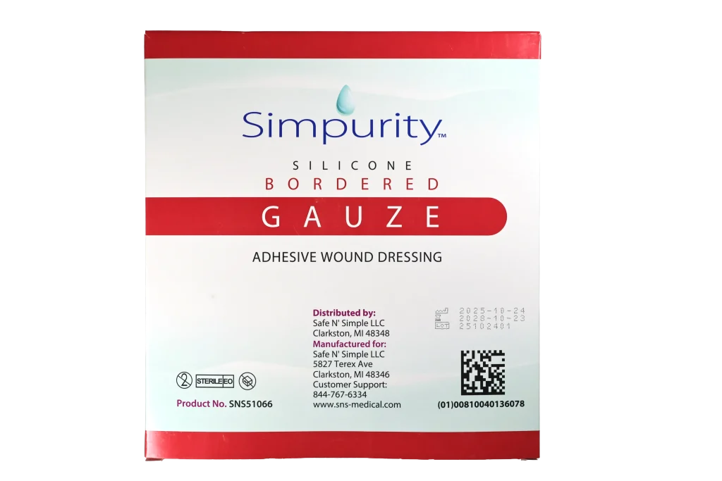 Silicone Bordered Gauze