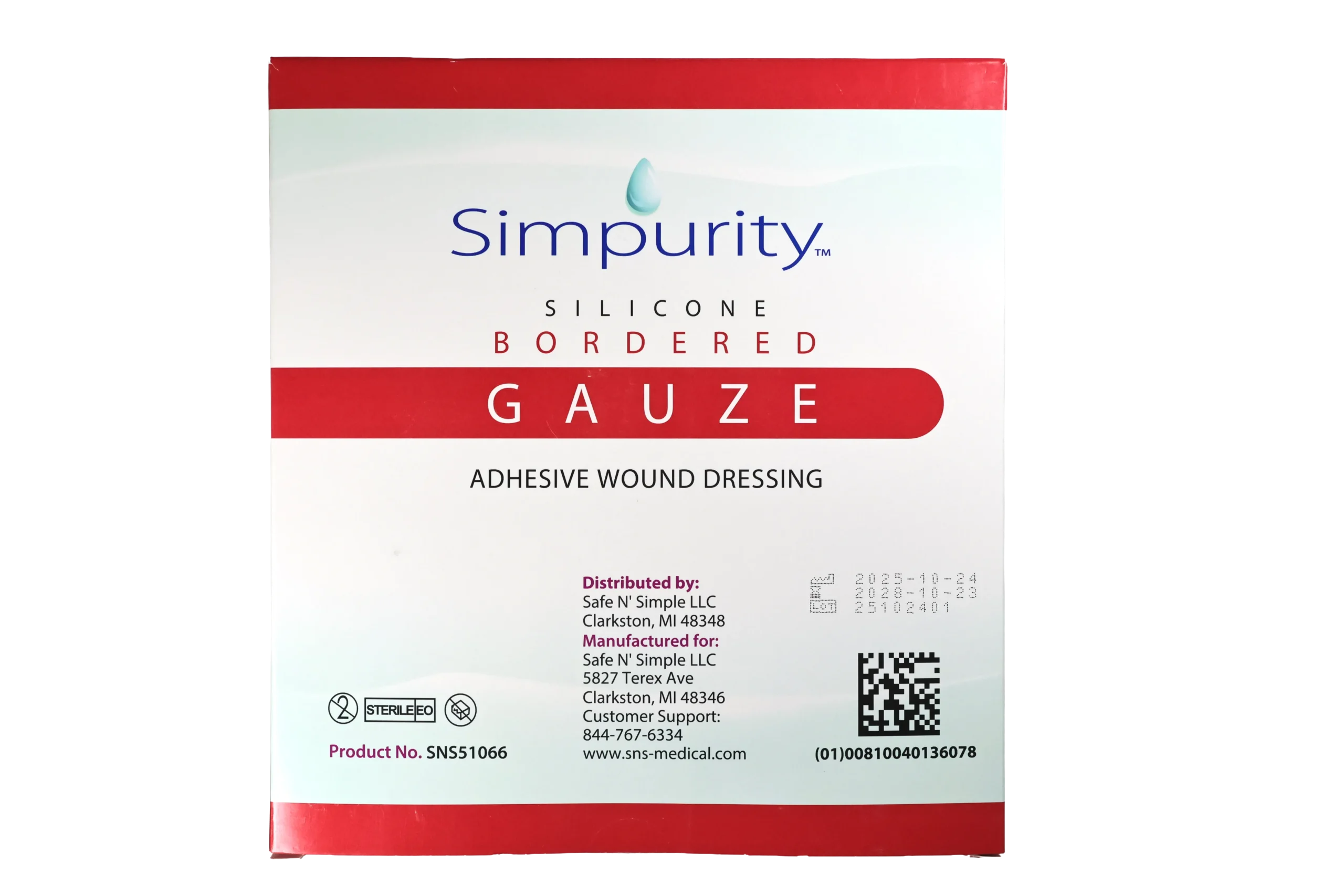 Silicone Bordered Gauze