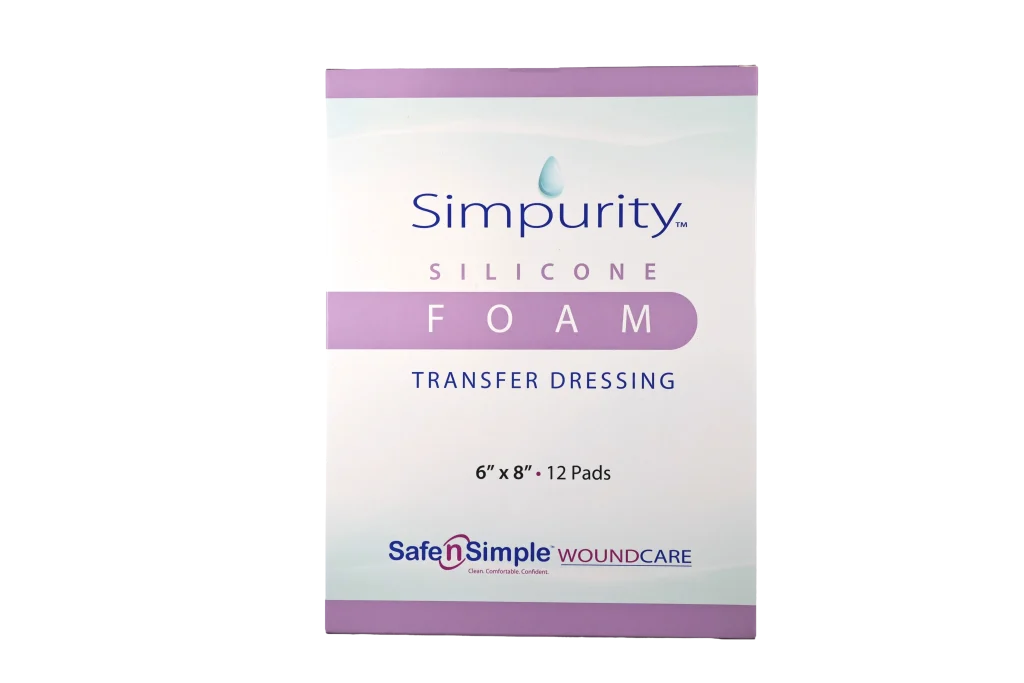 Silicone Foam Transfer Dressing 6" x 8"