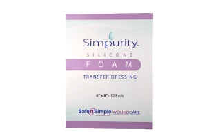 Silicone Foam Transfer Dressing 6" x 8"