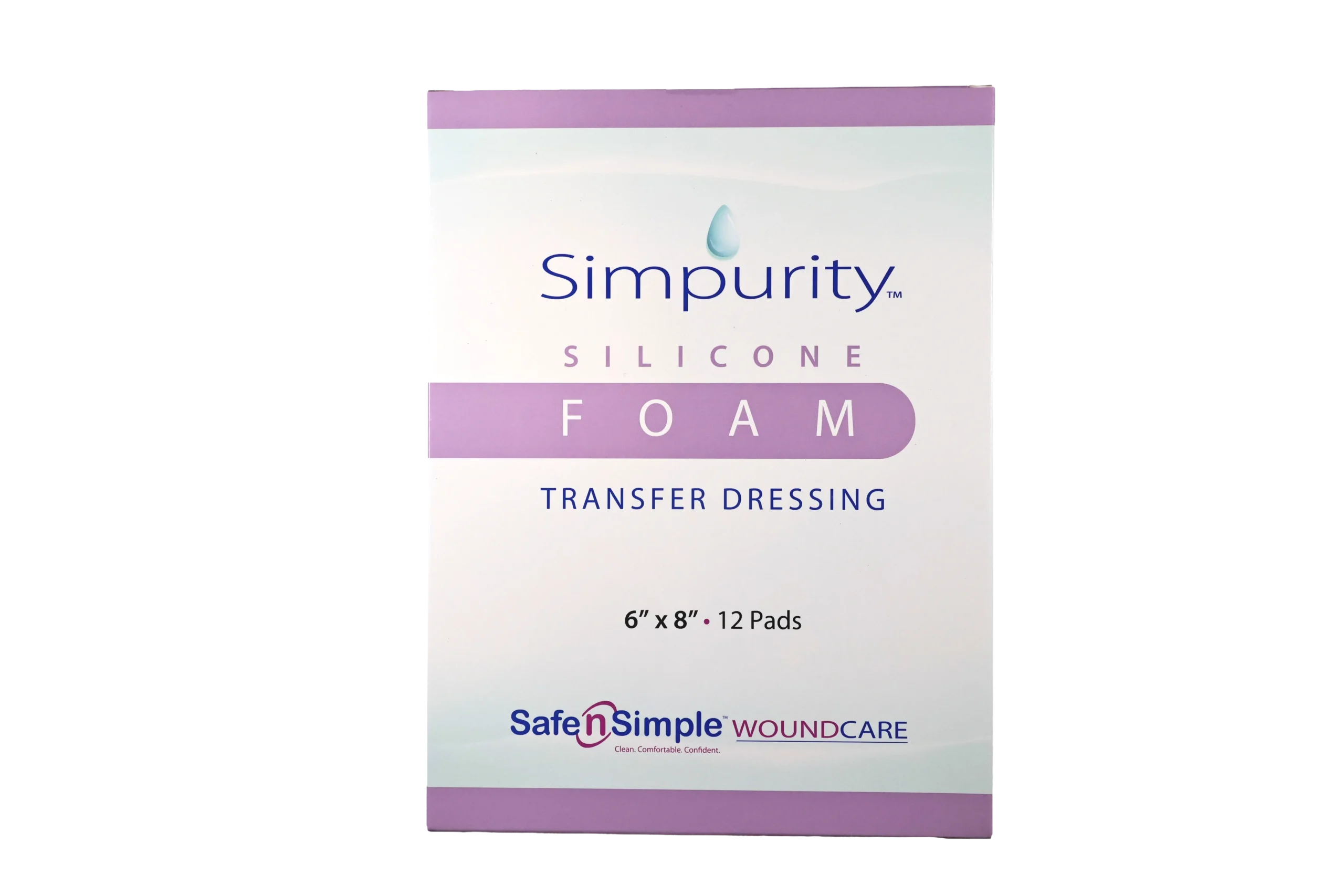 Silicone Foam Transfer Dressing 6" x 8"