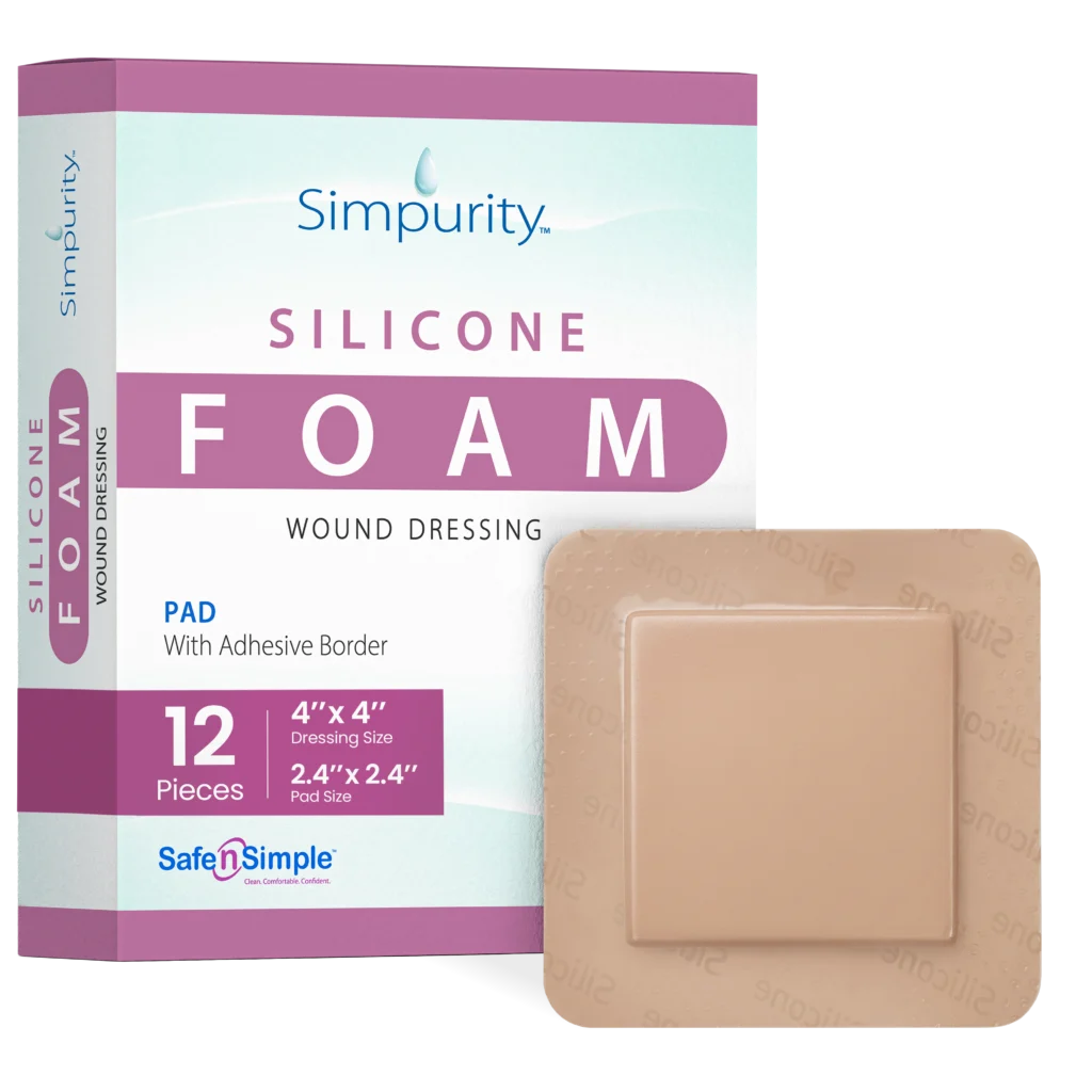 Foam with silicone border 2" x 2"