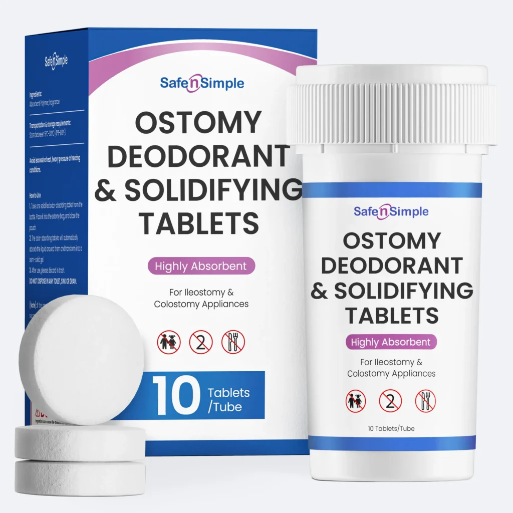 Ostomy Deodorant & Solidifying Tablets